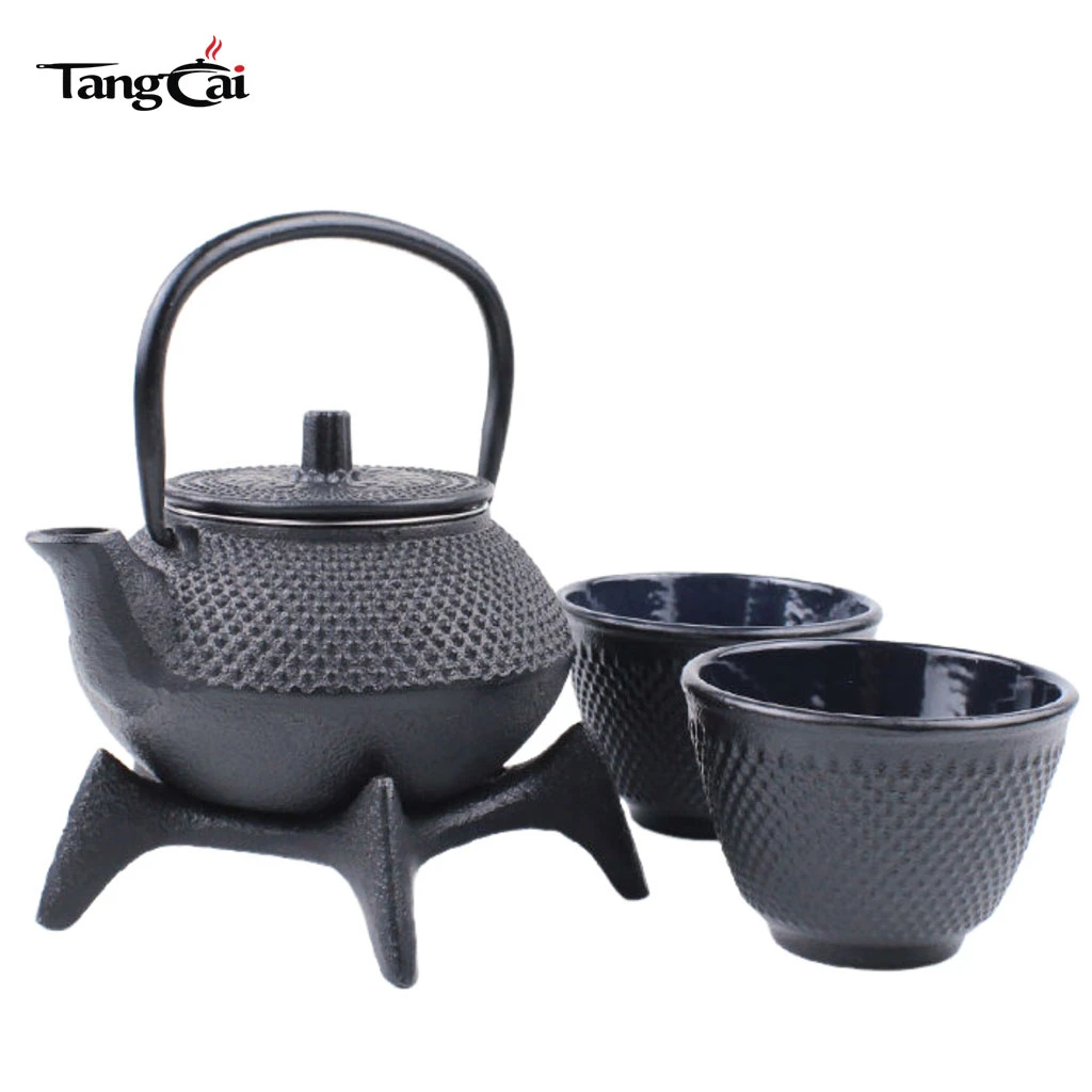Tetera de hierro fundido multiusos de 600 ml para hervir y preparar t&eacute;