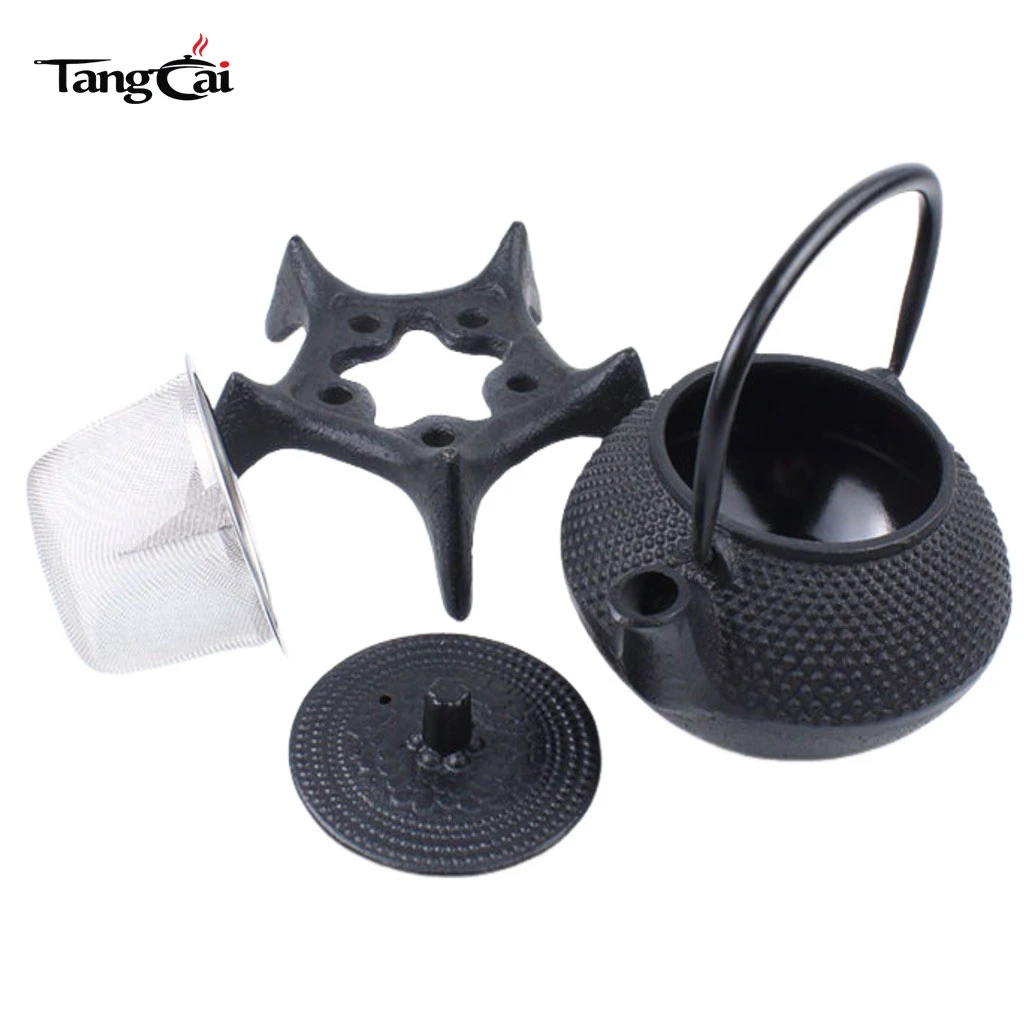 Tetera de hierro fundido multiusos de 600 ml para hervir y preparar t&eacute;
