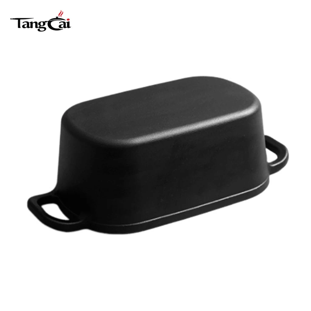 Horno holand&eacute;s ovalado de 4 cuartos para hornear pan Moldes para pan de hierro fundido antiadherentes para hornear masa madre