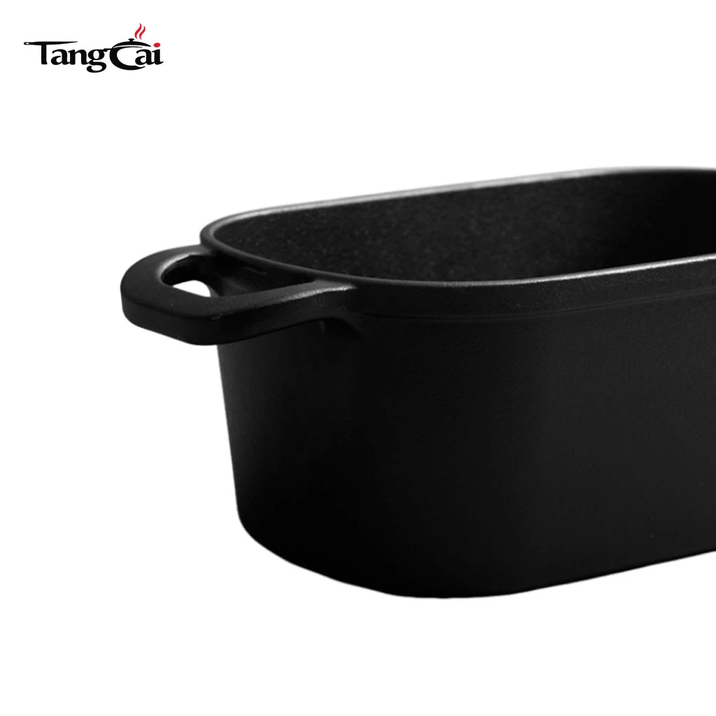 Horno holand&eacute;s ovalado de 4 cuartos para hornear pan Moldes para pan de hierro fundido antiadherentes para hornear masa madre