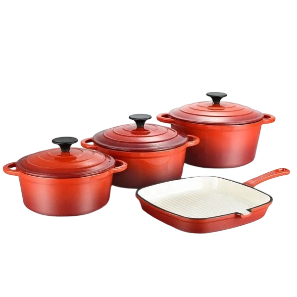 Juego de utensilios de cocina de hierro fundido