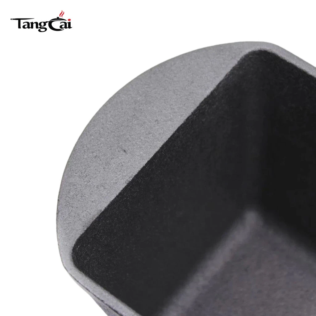 Moldes para pan y pan rectangulares presazonados de hierro fundido de dise&ntilde;o cl&aacute;sico Utensilios para hornear para la cocina casera Molde para hornear pan