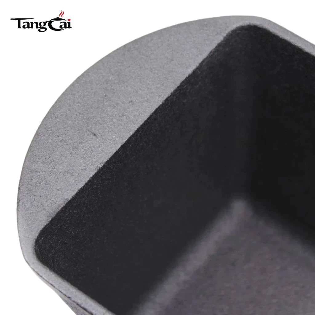 Moldes para pan y pan rectangulares presazonados de hierro fundido de dise&ntilde;o cl&aacute;sico Utensilios para hornear para la cocina casera Molde para hornear pan