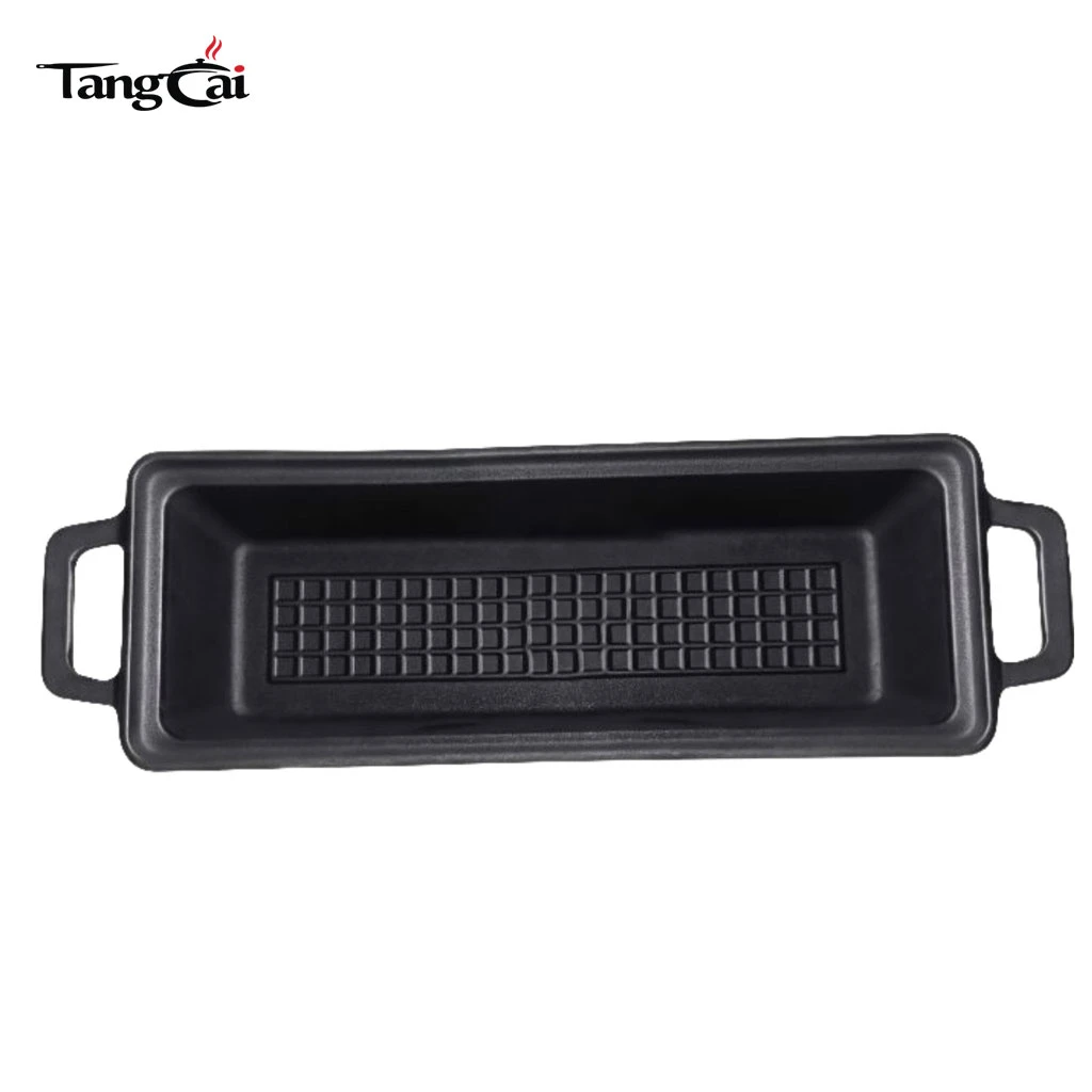 Horno de pan rectangular de hierro fundido, hogaza de tama&ntilde;o completo de 10" x 5" - campana para pan de horno holand&eacute;s con tapa con circulaci&oacute;n de vapor para hornear pan con masa madre perfecta