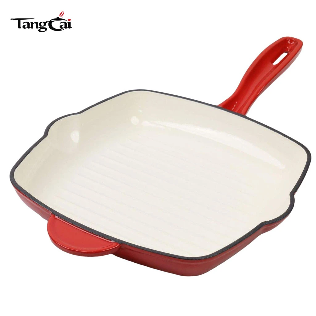 Juego de utensilios de cocina de hierro fundido esmaltado de 7 piezas al por mayor, ollas y sartenes multicolores, juegos de utensilios de cocina populares
