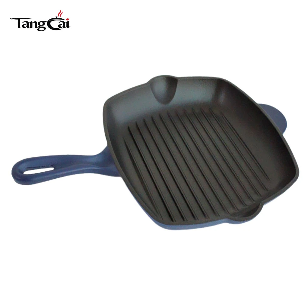 Sart&eacute;n esmaltado de 24 cm de alta calidad Sart&eacute;n de hierro fundido Sart&eacute;n para parrilla
