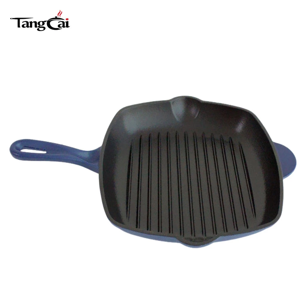 Sart&eacute;n esmaltado de 24 cm de alta calidad Sart&eacute;n de hierro fundido Sart&eacute;n para parrilla