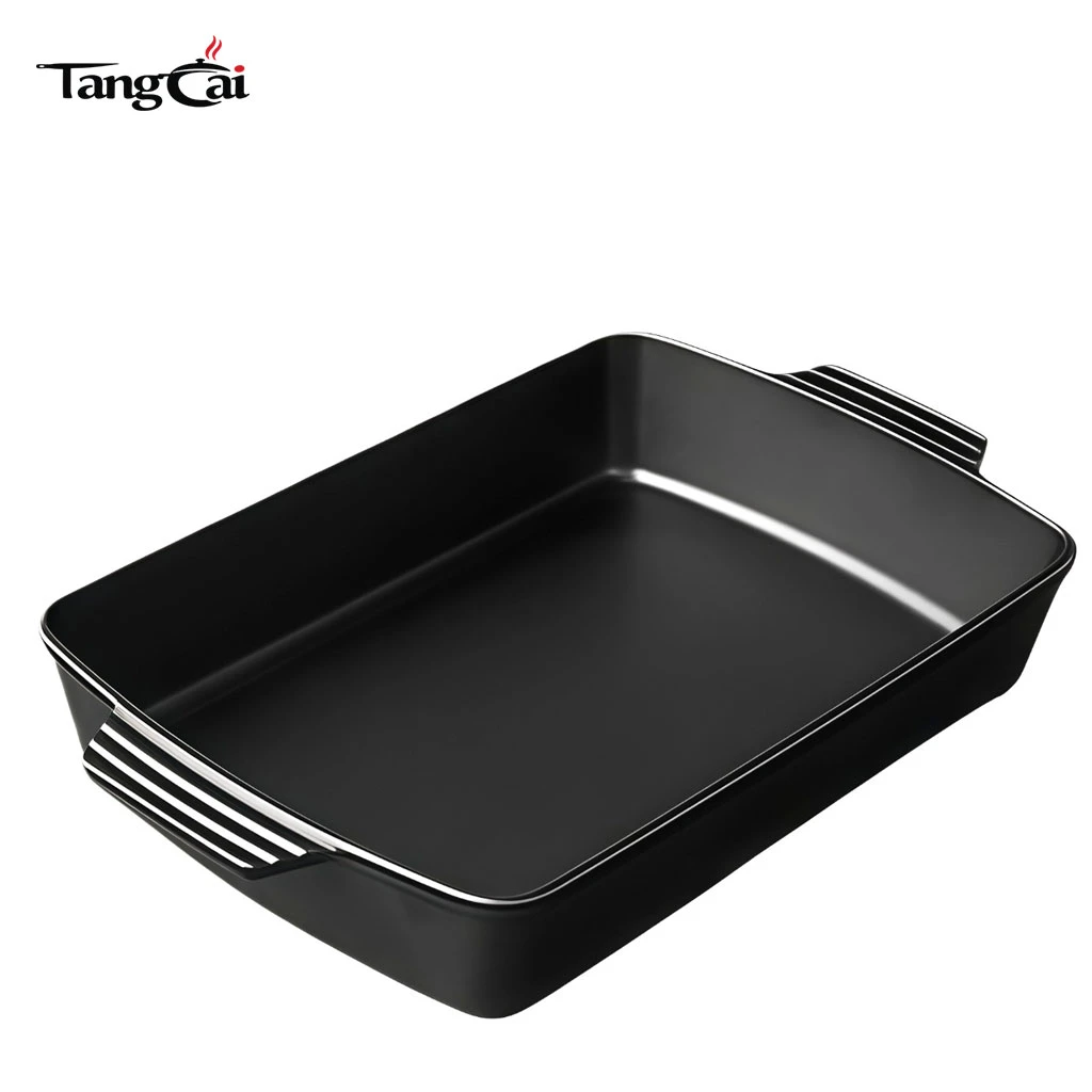 Suministro de f&aacute;brica: cocina combinada 2 en 1 de hierro fundido pre-sazonado, panificadora rectangular y bandeja para asar
