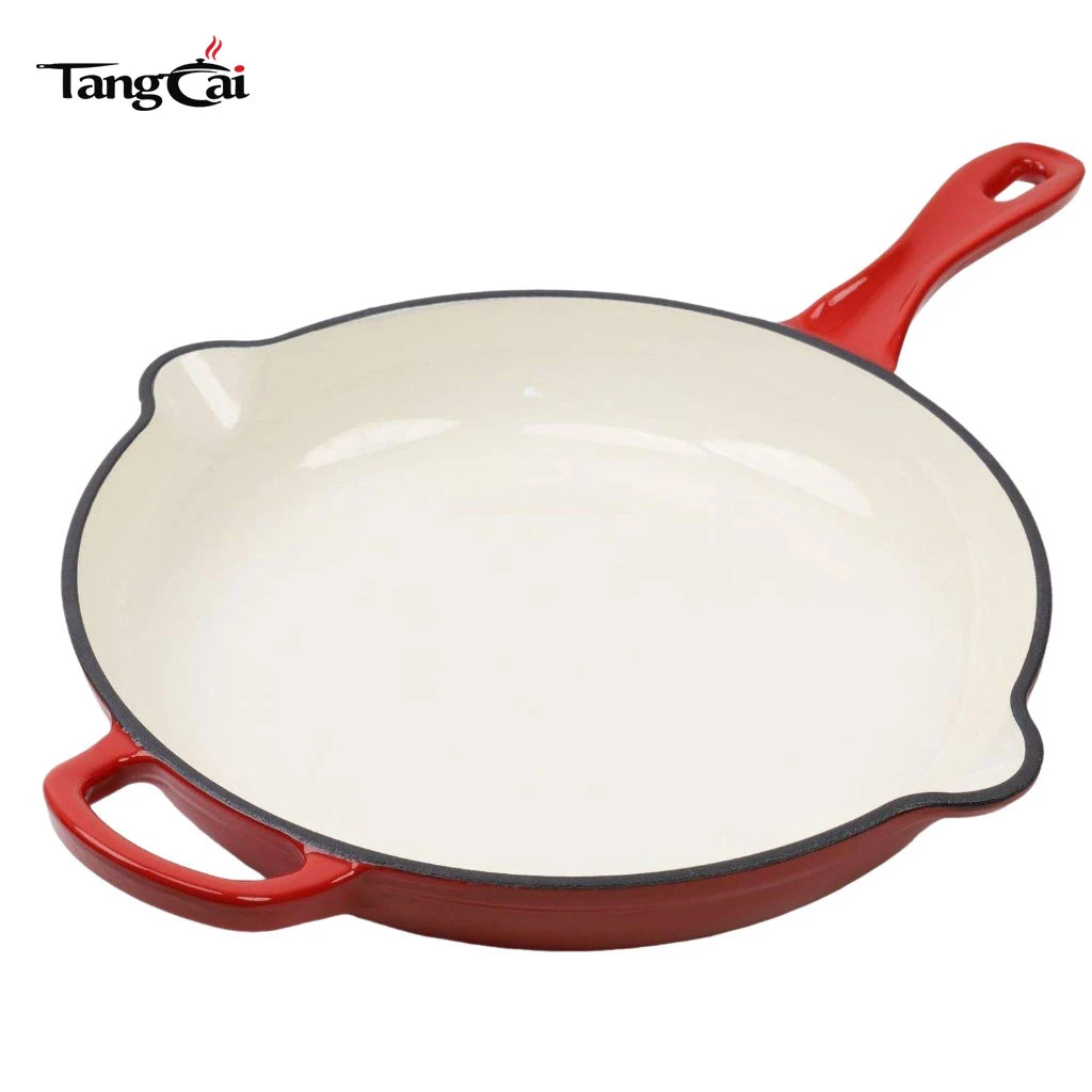 Juego de utensilios de cocina de hierro fundido esmaltado de 7 piezas al por mayor, ollas y sartenes multicolores, juegos de utensilios de cocina populares