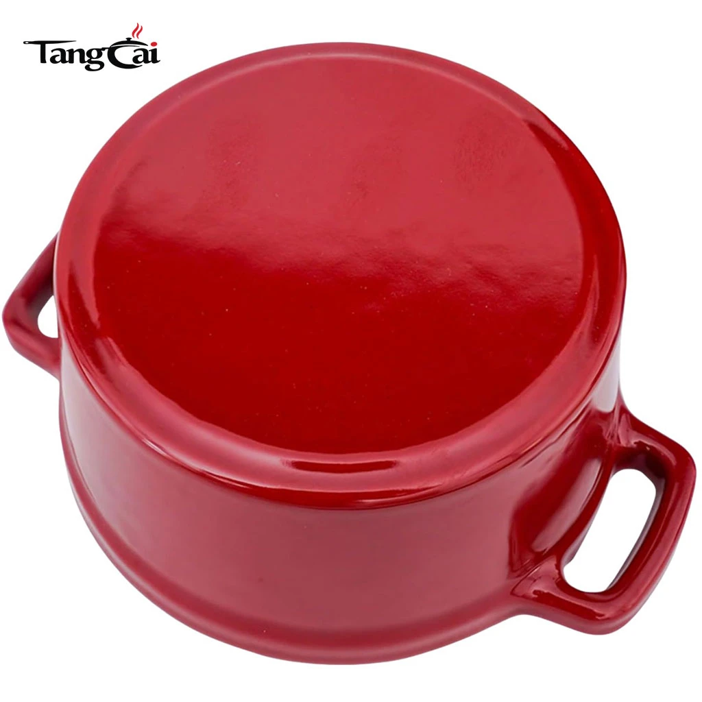 Cocotte de hierro fundido esmaltado de 2 piezas | Mini cazuela de hierro fundido esmaltado | Perfecto para salsas y postres