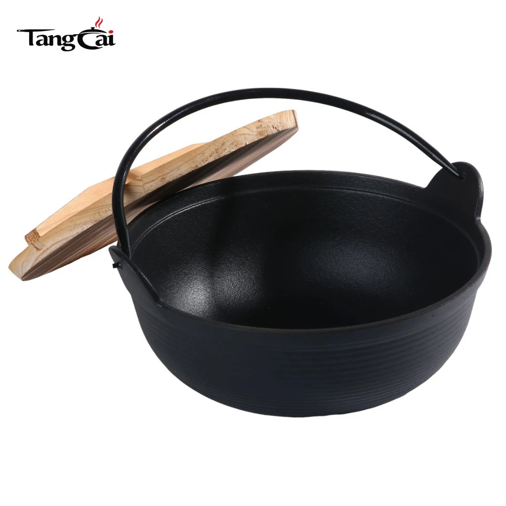 Olla caliente japonesa Sukiyaki Tetsu Nabe de hierro fundido de 1,7 l