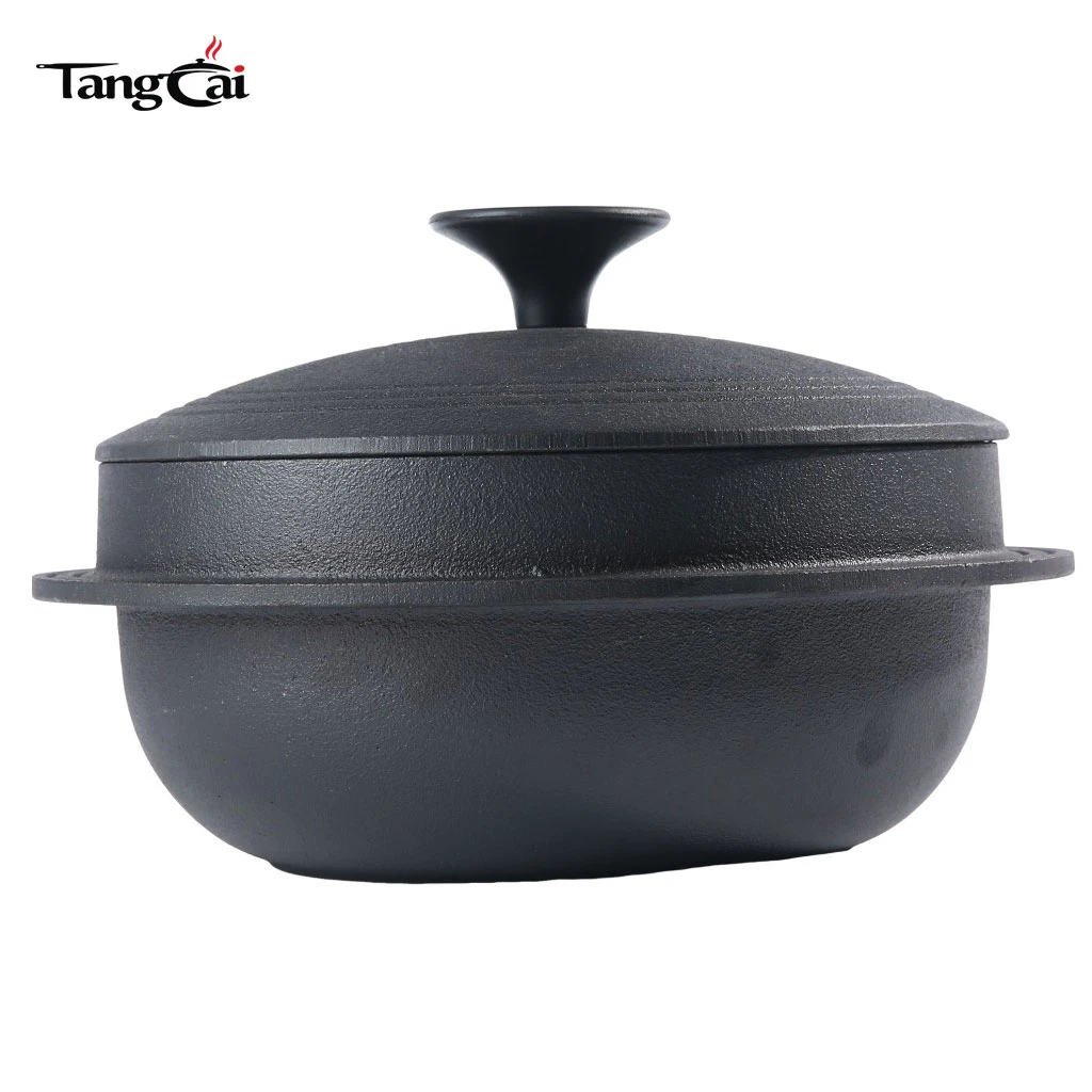 Olla de hierro fundido tradicional coreana de 24 cm de di&aacute;metro al por mayor - Olla Bibimbap ecol&oacute;gica