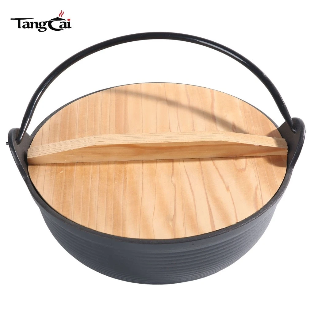 Olla caliente japonesa Sukiyaki Tetsu Nabe de hierro fundido de 1,7 l