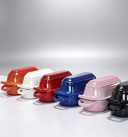 Mini horno holand&eacute;s doble esmaltado de tendencia 2026 para hornear pan de masa fermentada