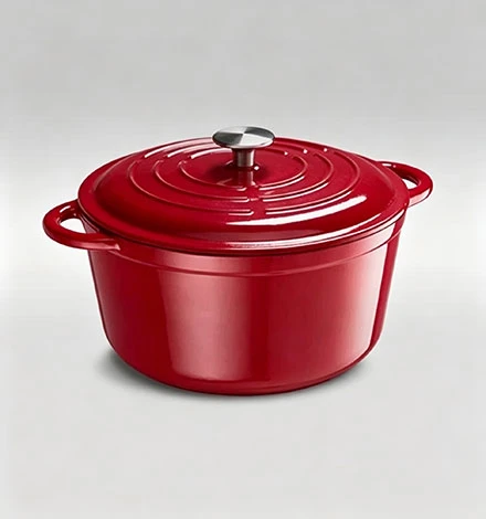 El horno holand&eacute;s insignia de hierro fundido esmaltado 5QT